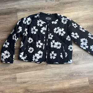 Quilted Black Floral Jacket
